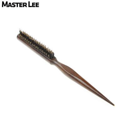 China Cushion Masterlee Brand Bristle Wooden Hair Brush For Salon Rib Brush for sale