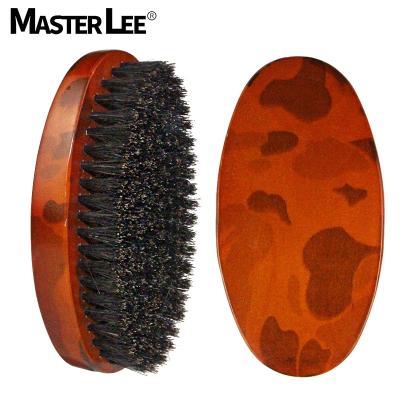 China New Style schima Nondisposable wooden beard hair brush superba 360 round treated boar bristle comb brush for sale