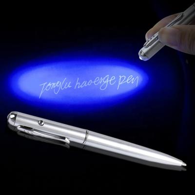 China office & Creative School Pen 2020 LED UV Light Magic Ballpoint Pen With Invisible Ink Secret Spy Pen for sale