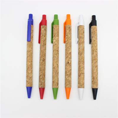 Chine office & Environmental Friendly School Pen JINFUSI Cork Tube Ballpoint Pen à vendre