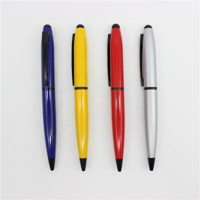 China office & School Pen Heavy Metal Pens Good Quality Business Metal Ball Pen Heavy Luxury Ba2 In 1 Stylus Pen Round for sale