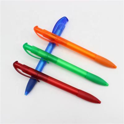 China office & school pen promotion ballpoint pen press hyal plastic pen en venta