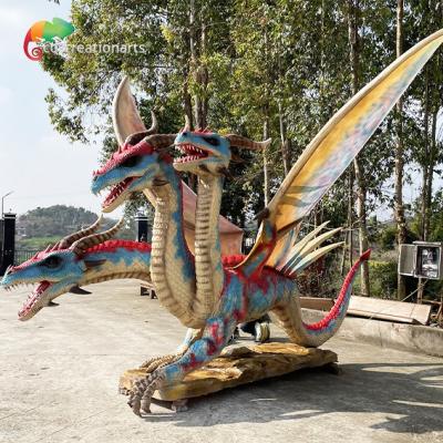 China Künstliche animatronische Drachen zur Dekoration von Freizeitparks zu verkaufen