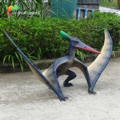 China Museum Display Fiberglass Animatronic Dinosaur Resin Quetzalcoatlus Model for sale