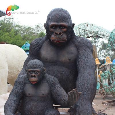 Cina Accendendo l'orangutan della vetroresina degli animali della vetroresina ha illuminato gli animali per il parco a tema in vendita