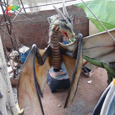 China Remote Control Realistic Dragon For Theme Park Attraction Te koop