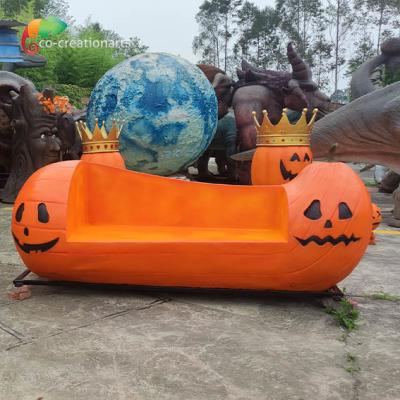 Cina Bench di zucca in fibra di vetro animatronico personalizzabile per la decorazione di Halloween in vendita