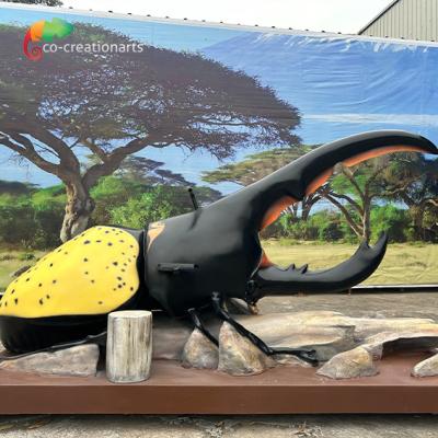 China Durable Fiberglass Hercules Beetle For Theme Park Display And Decoration for sale