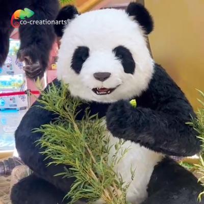 China Realistische robotdieren Animatronische panda voor pretpark Te koop