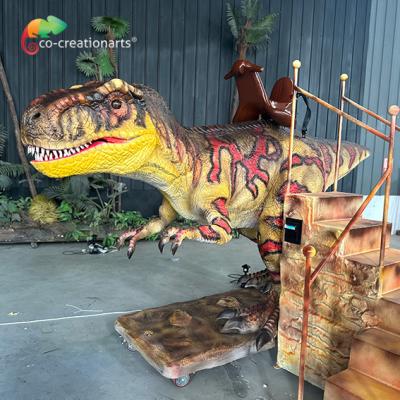 China Life Size Animatronic T-Rex Ridding Machine Dinosaur Playground Equipment For Kids for sale