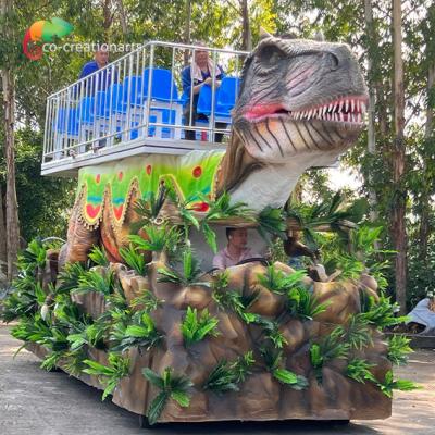 China Animatronic T-Rex Float Animatronic Dinosaur Car For Theme Park Decoration Festival Equipment for sale