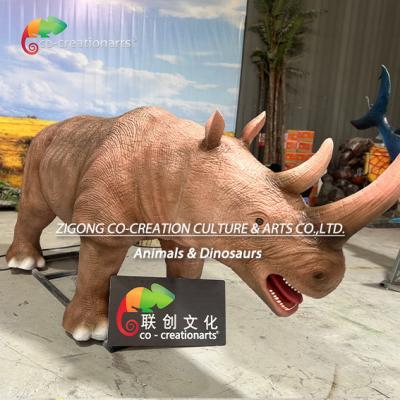 China Animatronic Animals Simulation Rhino For Amusement Park Decoration for sale