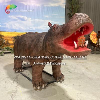 China Realistic Animatronic Animals Simulated Hippo For Zoo Park Decoration for sale