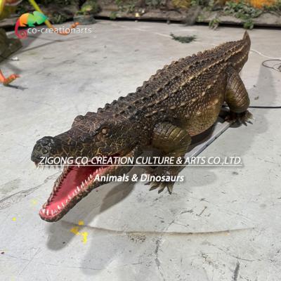 China Life Size Animatronic Crocodile Simulation Animals For Zoo Park Decoration for sale