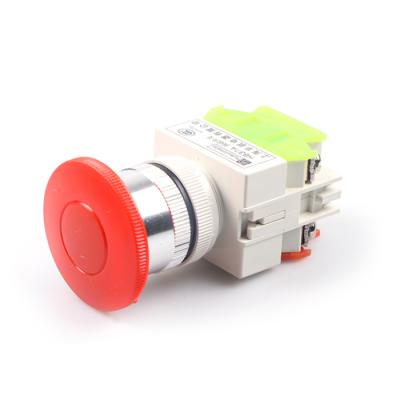 China XB37A-11M Mushroom Plastic Red 22mm Emergency Stop High Main Push Button Switch for sale