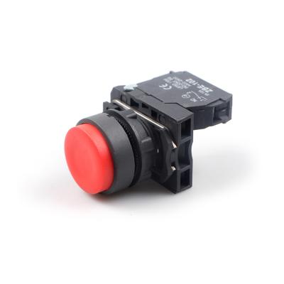 China HUAWU XB4 Series Plastic Push Button Switch STOP Key Switch Electric Red Emergency Stop Switch for sale