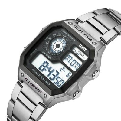 China Digital Display Men's Luxury Double Alarm Time Outdoor Sports Watches Men Women Fashion Waterproof Digital Watch for sale