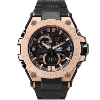 China New Alarm Style Sports Fashion Alloy Plastic Watches Mens Digital Analog Watches for sale