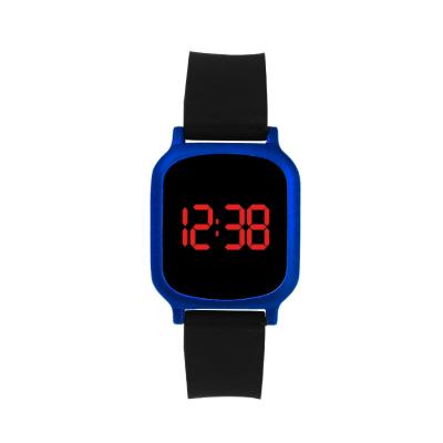 China Auto Date Square Silicone Watches Touch Screen Digital , Cheap Sports Large Display Wrist Toddler Customs Lead Kids Digital Watches Te koop