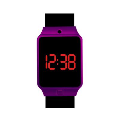 중국 LED Display Fashion Sport LED Watch Candy Color Silicone Rubber Touch Screen Digital Watches 판매용