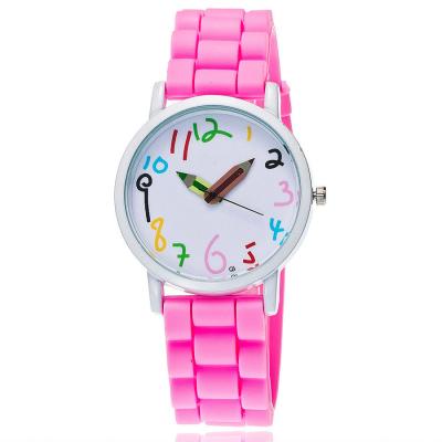 China Online Shopping Cheap Water Resistant Silicone Watch Strap Candy Colors Kids Wrist Watches for sale