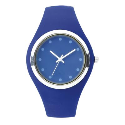 China Water Resistant Student Bracelet Watches Lady Round Silicone Watch Wristwatches For Women for sale