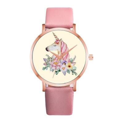 China New Arrival High End Nice Horse Dial Water Resistant Stainless Steel Case Women's Wrist Watch for sale