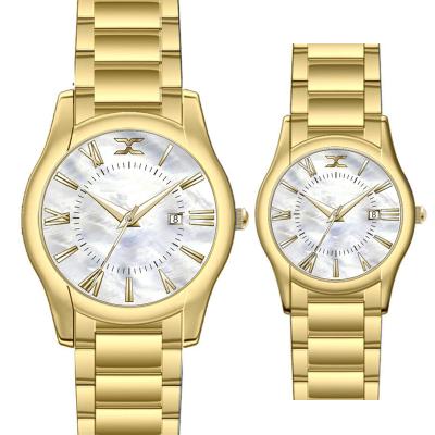 China Day/Date 2019 Silver/Gold Japan Stainless Steel Quartz Movement Luxury Men Watches, Stainless Steel Watch for sale