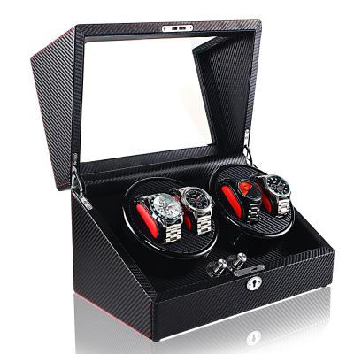 中国 Polished Finish or High Gloss Professional Quality China Torque Motors Automatic Leather Watch Box Watch Winder Automatic Wooden Watch Winder 販売のため