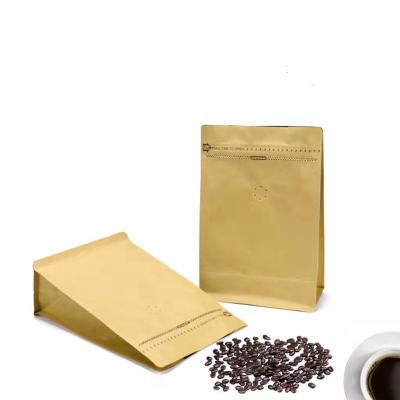 China Recyclable Custom Printing Eight Sides Seal Coffee Bag Aluminum Foil Ziplock Bag for sale