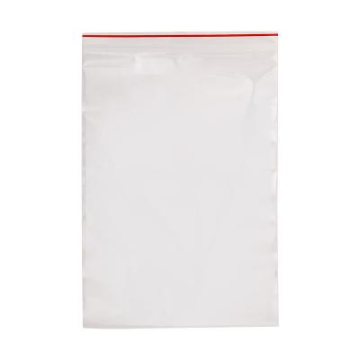 China Disposable Custom Printed Clear Plastic Storage Bag With Zipper Seal Ziplock Bag for sale