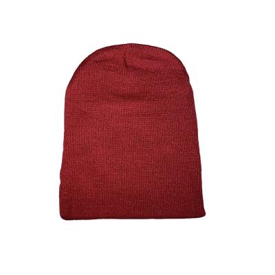 China Fashionable Custom Cool Adult Embroidery Beanie Hat Logo Solid Color Warm Winter Beanie Knit Hat European and American Style Winter Hat for sale