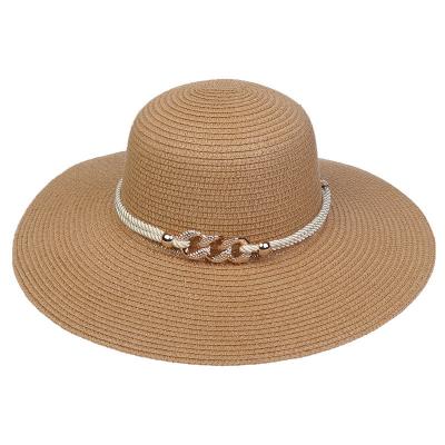 China 2022 New Straw Sun Protection Straw Protection 2022 Summer Vacation Beach Hat British Sunscreen Hats Women Sun Hat for sale