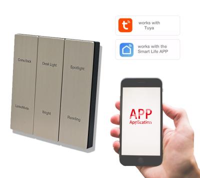 Κίνα Smart Home Zigbee Stainless Steel / Aluminum Wireless Wall Switch προς πώληση