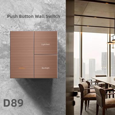 Китай Home Smart System KNX Wall Switch Metal Material Push Button Light Switch продается