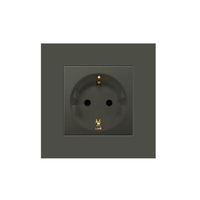 China PA Champagne  Electrical Power Socket , schuko 16 Amp Smart Plug for sale