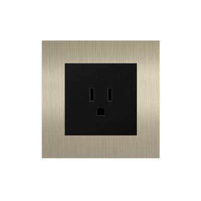 China aluminum frame American Electric Socket , 15A 125V Usa Plug Socket for sale