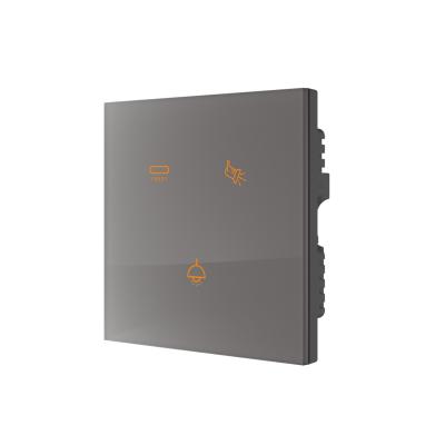 China Weiß/Gray Glass Panel Tuya Zigbee-Schalter-Note, die orange Licht abfragt zu verkaufen