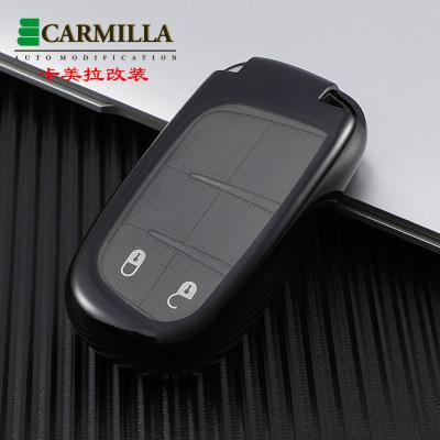 China Luxury Car Key Cover Case Fob For Jeep Renegade Compass Grand Cherokee For Chrysler 300C Wrangler Dodge Car Accessaries for sale