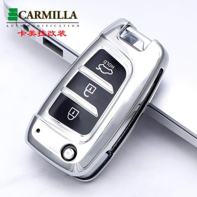 China Luxury Hyundai Tucson Sonata Elantra Accent 2021 TPU Key Case Shell Holder For Hyundai Celesta I30 Ix35 Keyless Car Key Cover Cap for sale