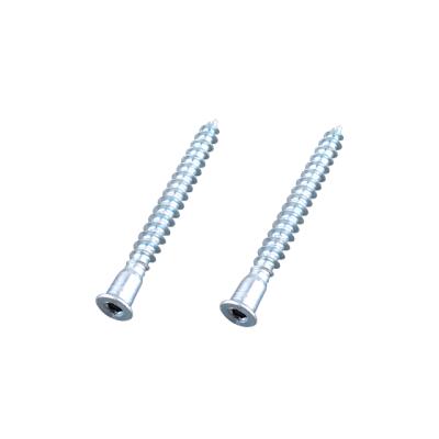 China Confirmat Steel Hex Socket Head Flat Screws / Furniture Screws for sale