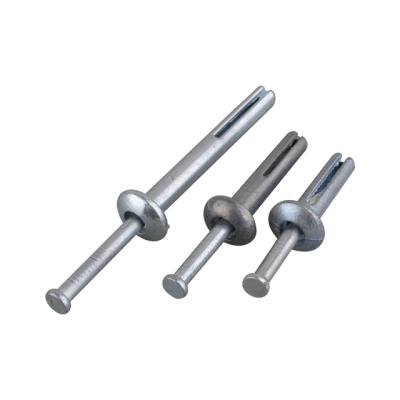 China Zinc Alloy Carbon Steel ZAMAC Hammer Drive Anchor Nail In Anchor Bolt for sale