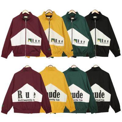 China Other BR men's clothing zip up jacket hip hop streetwear baseball anorak high quality jacket plus size mens jackets for sale