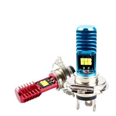 China New residential motorcycle led headlight H4 3030 double sided 12smd H6 P15D far and near light for sale