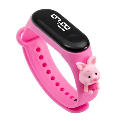 China New Hot Selling Automatic Waterproof Student Watch Doll Date Children's Anime Electronic Wristwatch Cartoon Led Watch for sale