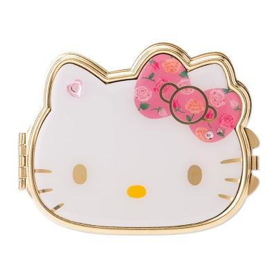 China Fashionable Cinnamon Dog Melody Pudding Mirror Small Mirror Melody Pudding Portable Flip Cover Stainless Steel Cat KT Cartoon Comb Hair Makeup Mirror for sale