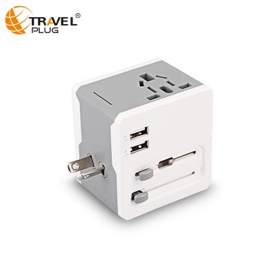 China New Creative Swiss Mobile Phone World Travel Mains Adapter With USB Port for sale