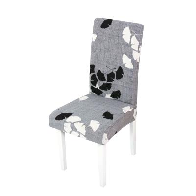 China Durable Modern Printed Chair Cover Dining Room Kitchen Slip Cover Removable Anti-dirty Seat Cover for sale