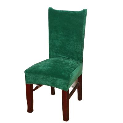 China Goods Thickened Universal High Quality Spandex Chair Cover New Solid Color High Density Velvet Chair Cover Home Decoration Room for sale