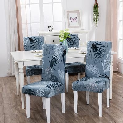 China Durable 1/2/4/6 Pcs Chair Cover Modern Printed Elastic Chair Covers Removable And Washable Stretch Banquet Hotel Dining Room Cover for sale